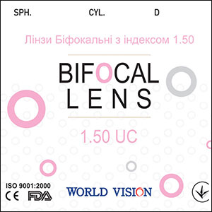 Линзы BIFOCAL с индексом 1,50 UC